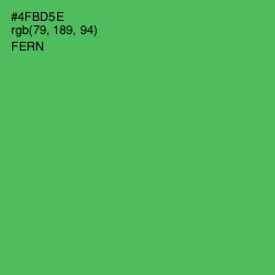 #4FBD5E - Fern Color Image