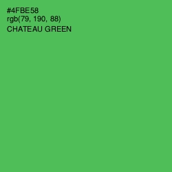 #4FBE58 - Chateau Green Color Image