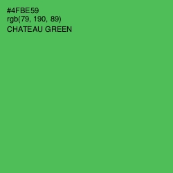 #4FBE59 - Chateau Green Color Image