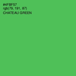 #4FBF57 - Chateau Green Color Image