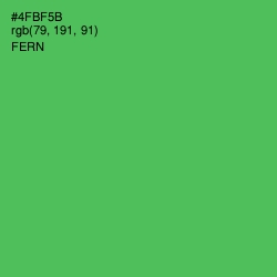 #4FBF5B - Fern Color Image