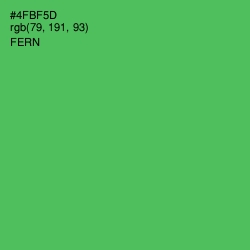 #4FBF5D - Fern Color Image