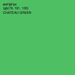 #4FBF64 - Chateau Green Color Image