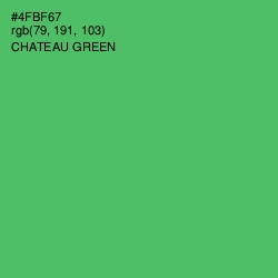 #4FBF67 - Chateau Green Color Image