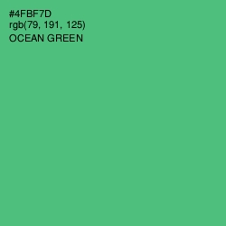 #4FBF7D - Ocean Green Color Image