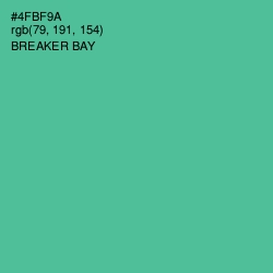 #4FBF9A - Breaker Bay Color Image
