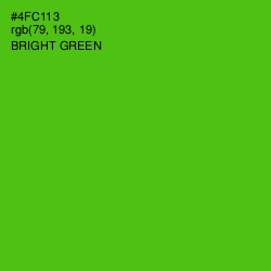 #4FC113 - Bright Green Color Image