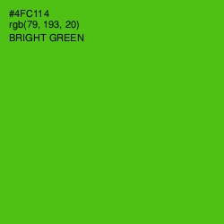 #4FC114 - Bright Green Color Image
