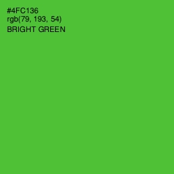 #4FC136 - Bright Green Color Image