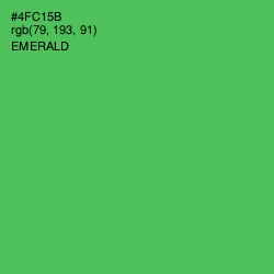 #4FC15B - Emerald Color Image