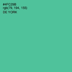 #4FC29B - De York Color Image