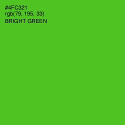 #4FC321 - Bright Green Color Image