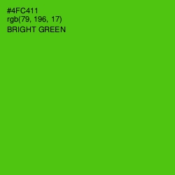#4FC411 - Bright Green Color Image