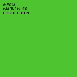#4FC431 - Bright Green Color Image