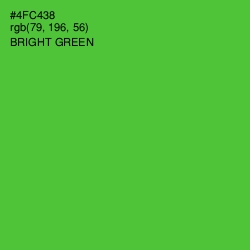 #4FC438 - Bright Green Color Image