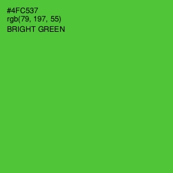 #4FC537 - Bright Green Color Image