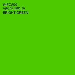 #4FCA00 - Bright Green Color Image