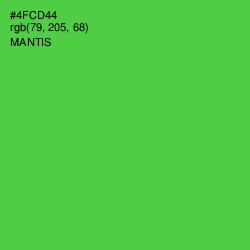 #4FCD44 - Mantis Color Image