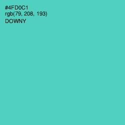 #4FD0C1 - Downy Color Image