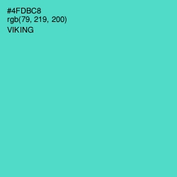 #4FDBC8 - Viking Color Image