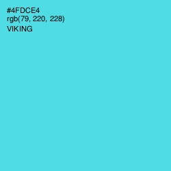 #4FDCE4 - Viking Color Image