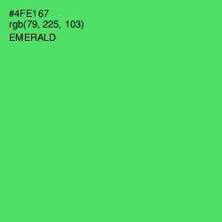 #4FE167 - Emerald Color Image