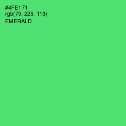 #4FE171 - Emerald Color Image