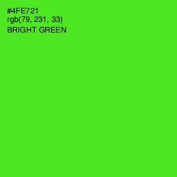 #4FE721 - Bright Green Color Image