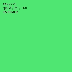 #4FE771 - Emerald Color Image