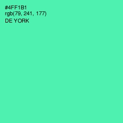 #4FF1B1 - De York Color Image