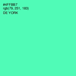 #4FFBB7 - De York Color Image