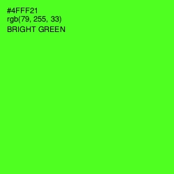 #4FFF21 - Bright Green Color Image