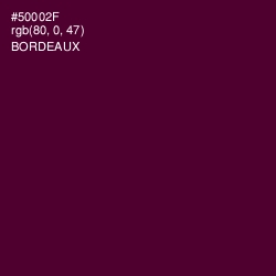 #50002F - Bordeaux Color Image