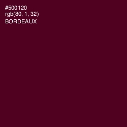 #500120 - Bordeaux Color Image