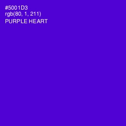 #5001D3 - Purple Heart Color Image