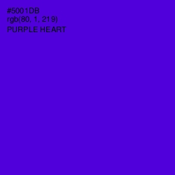 #5001DB - Purple Heart Color Image