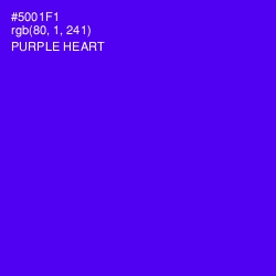 #5001F1 - Purple Heart Color Image