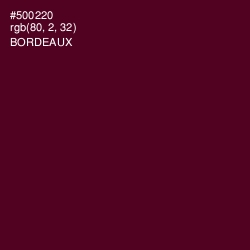 #500220 - Bordeaux Color Image