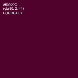 #50022C - Bordeaux Color Image