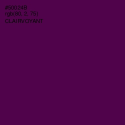 #50024B - Clairvoyant Color Image