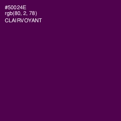 #50024E - Clairvoyant Color Image