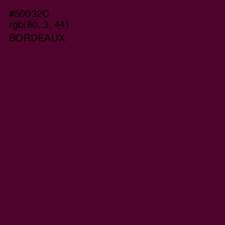 #50032C - Bordeaux Color Image