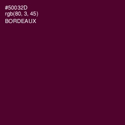 #50032D - Bordeaux Color Image