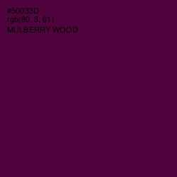 #50033D - Mulberry Wood Color Image