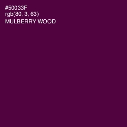 #50033F - Mulberry Wood Color Image