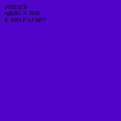 #5003CB - Purple Heart Color Image