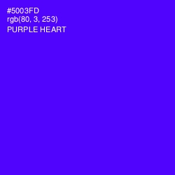 #5003FD - Purple Heart Color Image