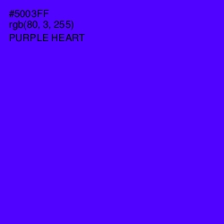 #5003FF - Purple Heart Color Image