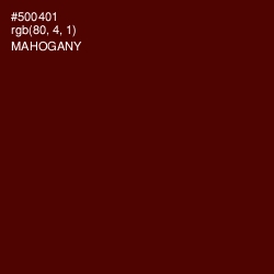 #500401 - Mahogany Color Image