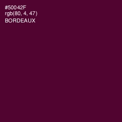 #50042F - Bordeaux Color Image